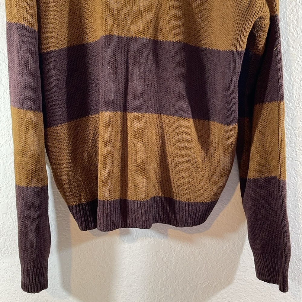 URBAN OUTFITTERS Brown Striped Sweater Top Size Medium NEW - Picture 7 of 12